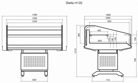 Promo-витрина Dazzl Stella H120